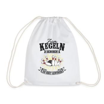 Kegeln - Turnbeutel - Weiß - Vorne