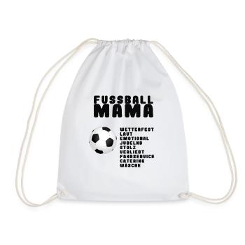 Fussball Mama - Turnbeutel - Weiß - Vorne