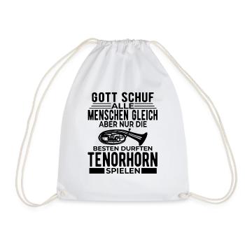 Tenorhorn Blechblasinstrument Musikinstrument - Turnbeutel - Weiß - Vorne