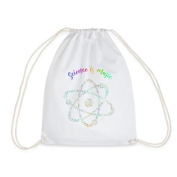 science is music - Drawstring Bag - white - Front