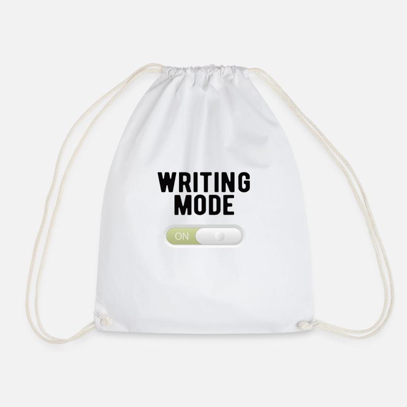 WRITER: Writing Mode on - Turnbeutel - Weiß