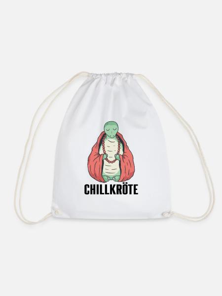Chillkröte Chillkröten Schildkröte - Turnbeutel - Weiß