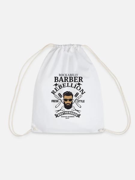 Barber Rebellion Design - Turnbeutel - Weiß