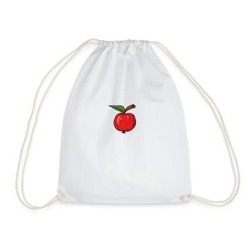 Apfel - Turnbeutel - Weiß - Vorne