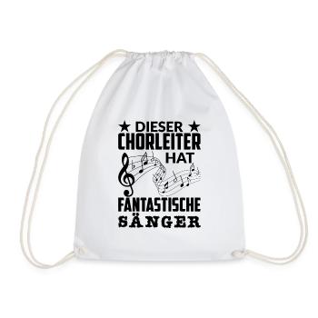 Chorleiter Kapellmeister Chormusik Spruch Geschenk - Turnbeutel - Weiß - Vorne