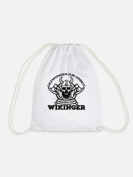 Wikinger Vikinger Wikinger Odin Loki Yggdrasil - Turnbeutel - Weiß