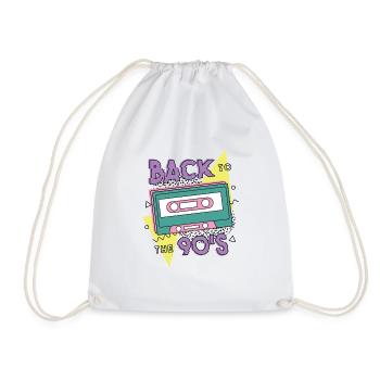 Back To The 90s Shirt, T Shirt T-shirt, - Drawstring Bag - white - Front