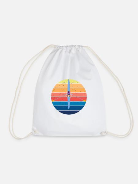 Ruderer Rudern Rowing Geschenk retro Design - Turnbeutel - Weiß
