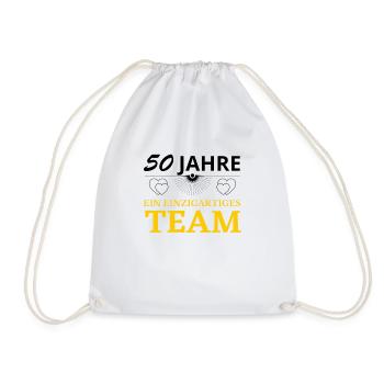 Ehefrau Ehemann Hochzeitstag goldene Hochzeit 50 - Turnbeutel - Weiß - Vorne