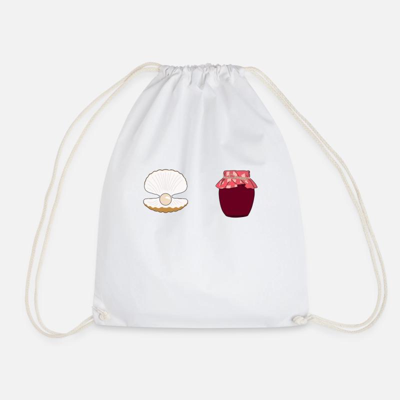 Pear Jam - Drawstring Bag - white