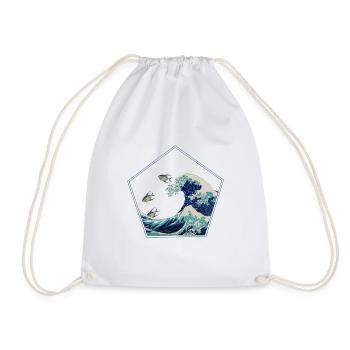 Grande vague - Sac de sport léger - blanc - Devant