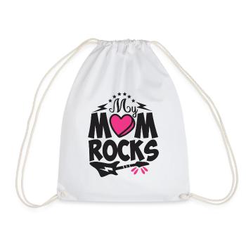 Meine Mutter Rocksrocks - Turnbeutel - Weiß - Vorne