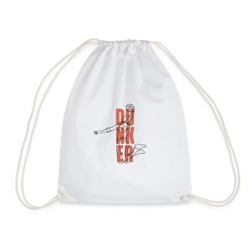 Cadeau de ballon de basket-ball basket - Sac de sport léger - blanc - Devant