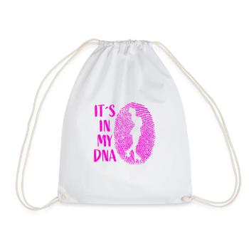It´s in my DNA - Rollkunstlauf Rollschuh Pirouette - Turnbeutel - Weiß - Vorne