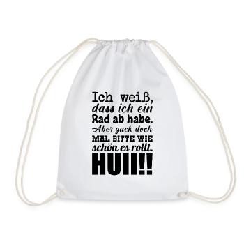 lustiger Spruch Witziges Geschenk Büro Bürohumor - Turnbeutel - Weiß - Vorne