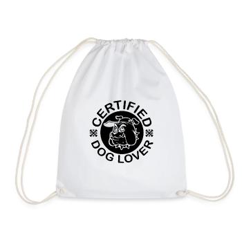CertifiedDog - Drawstring Bag - white - Front