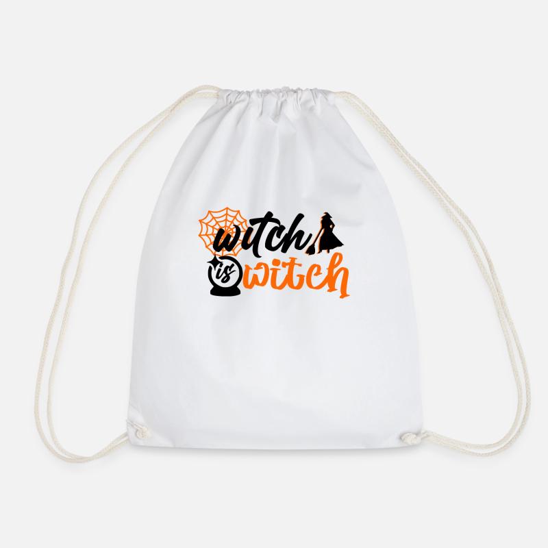 A witch remains a witch - Drawstring Bag - white