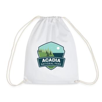 Acadia National Park - Maine - Drawstring Bag - white - Front