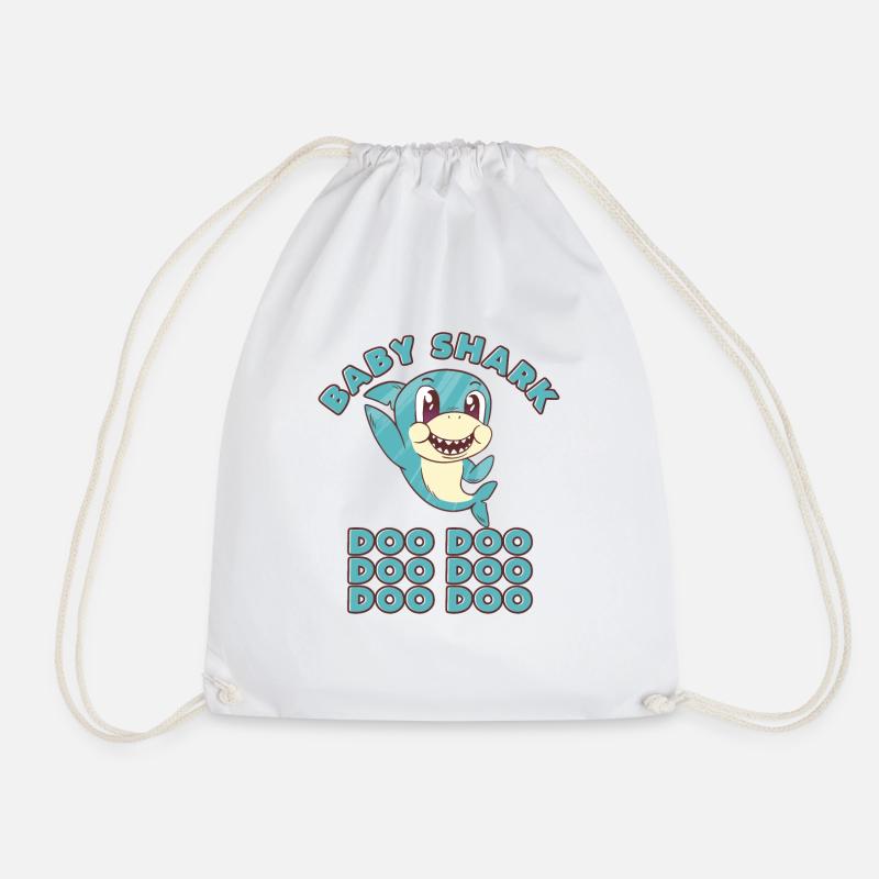 Baby Hai - Drawstring Bag - white
