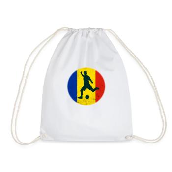 Roumanie Drapeau Roumanie Drapeau Football Retro - Sac de sport léger - blanc - Devant