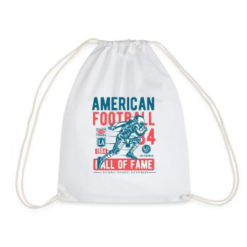 Football américain, mur de la renommée - Super américain - Sac de sport léger - blanc - Devant