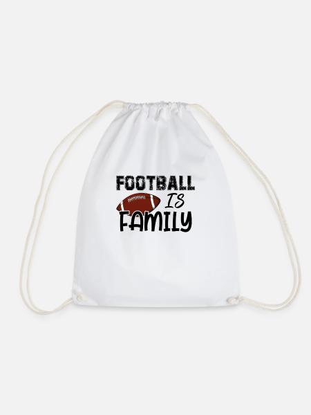 Football is Family Footballspieler Footballer Fan - Turnbeutel - Weiß