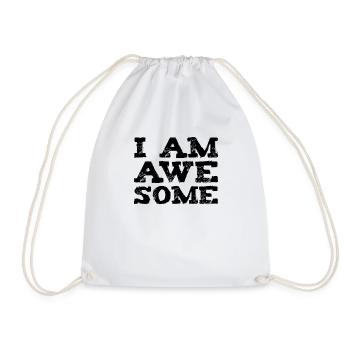 Je suis génial - je suis génial - Sac de sport léger - blanc - Devant