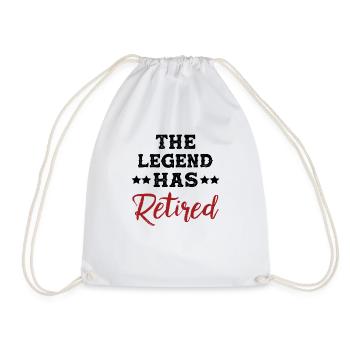 Funny Retirement gifts for Pensioner & Retired - Drawstring Bag - white - Front