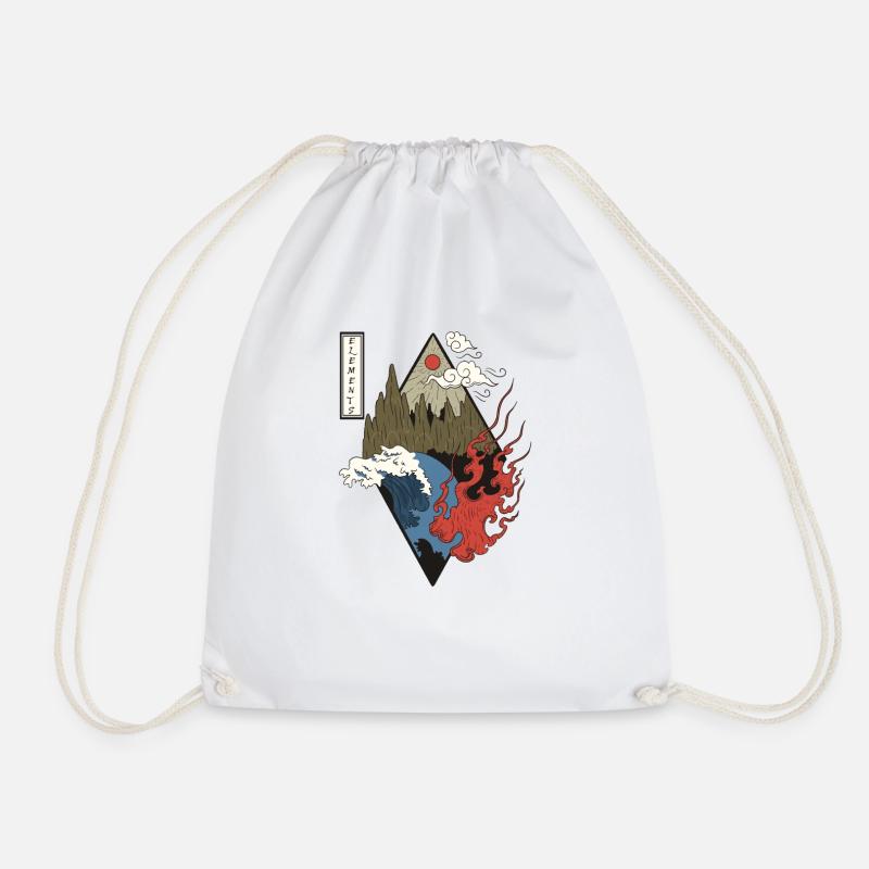 Elemente - Turnbeutel - Weiß