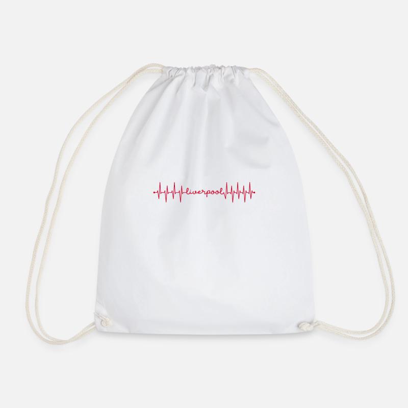 Liverpool - Drawstring Bag - white