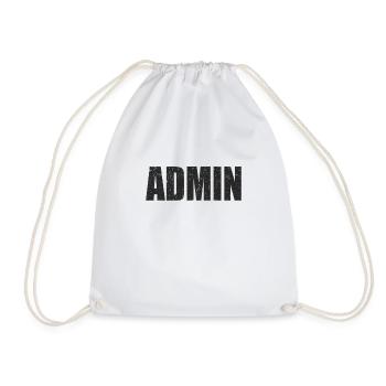 admin Programmierer Linux IT Geschenkidee - Turnbeutel - Weiß - Vorne