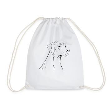 Dessin de Rhodesian Ridgeback - Sac de sport léger - blanc - Devant