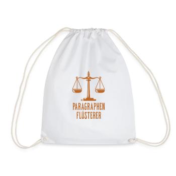 Paragraphen Flüsterer #Jurist - Turnbeutel - Weiß - Vorne