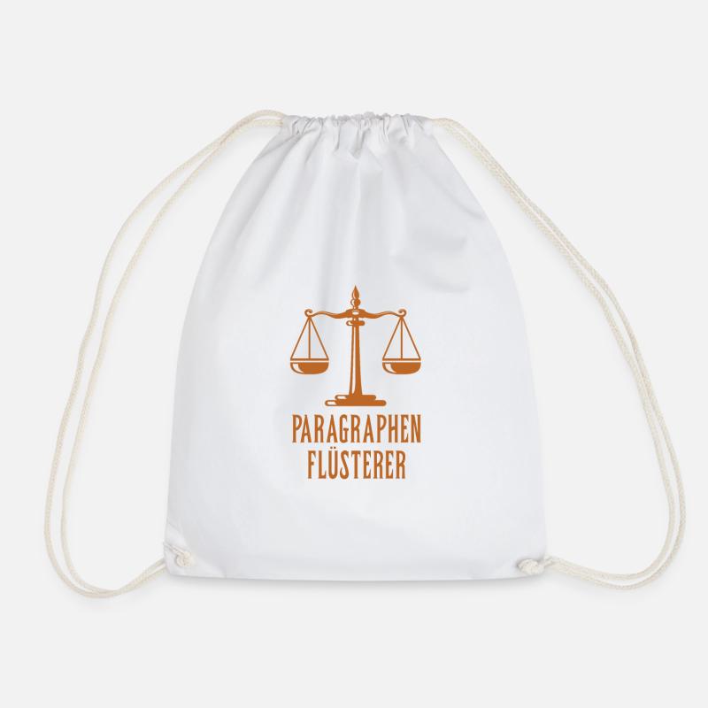 Paragraphen Flüsterer #Jurist - Turnbeutel - Weiß