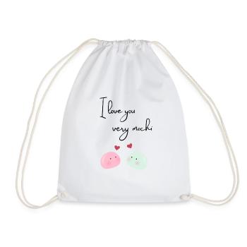 Je t'aime très mochi - Sac de sport léger - blanc - Devant