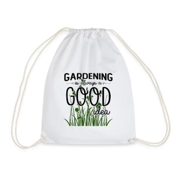 Le jardinage est toujours une bonne idée - Sac de sport léger - blanc - Devant