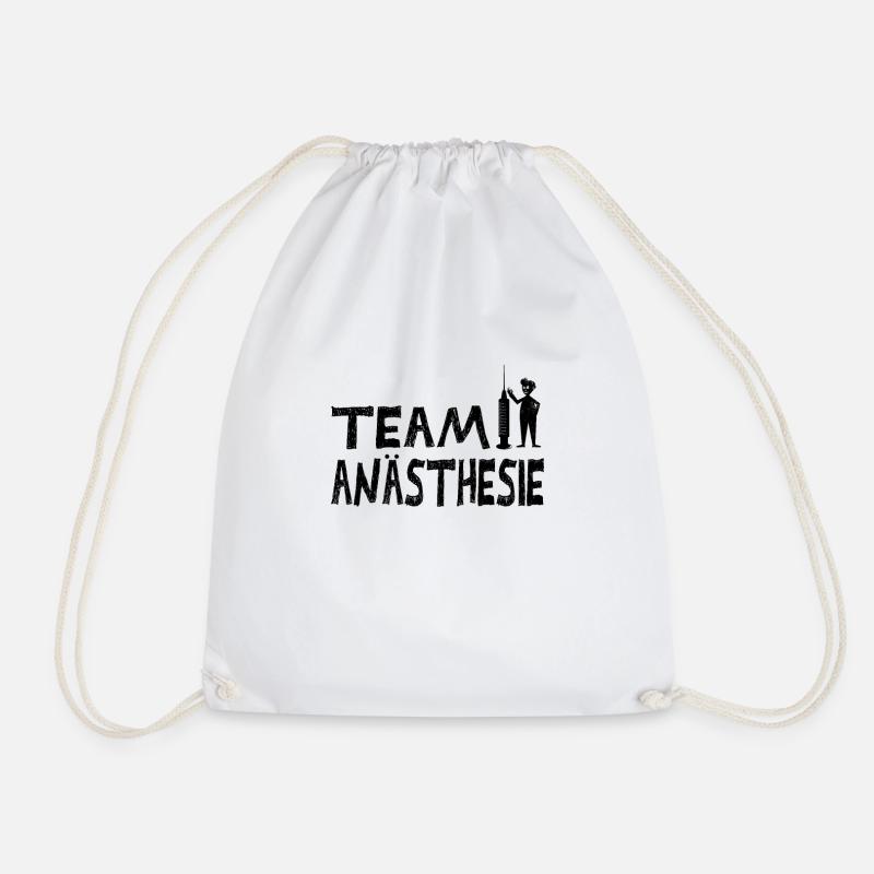 Team Anästhesie - Turnbeutel - Weiß