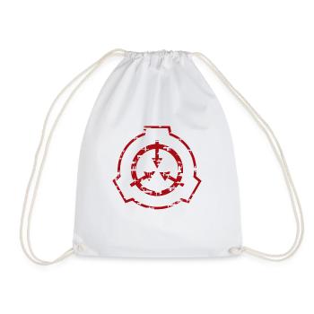 SCP Rotes Symbol - Turnbeutel - Weiß - Vorne
