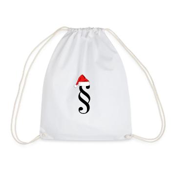 Lawyer christmas gift - Drawstring Bag - white - Front