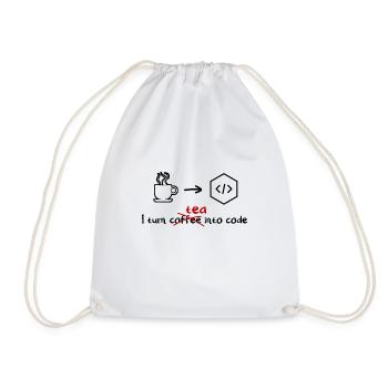 Tee Software Developer Engineer Programmer - Drawstring Bag - white - Front