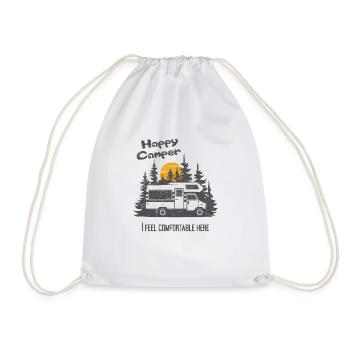 Camping-car, camping-car - Sac de sport léger - blanc - Devant