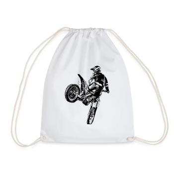 Motocross Design Enduro / Idée cadeau - Sac de sport léger - blanc - Devant