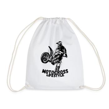 Motocross Design Enduro / Idée cadeau - Sac de sport léger - blanc - Devant