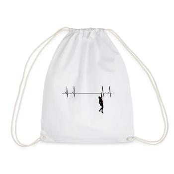 Heartbeat climber klettern - Turnbeutel - Weiß - Vorne