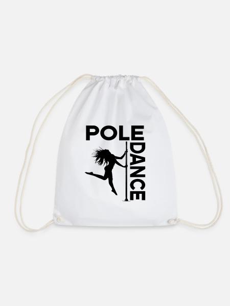 Pole Dance Stangen Geschenk Stangentanz - Turnbeutel - Weiß