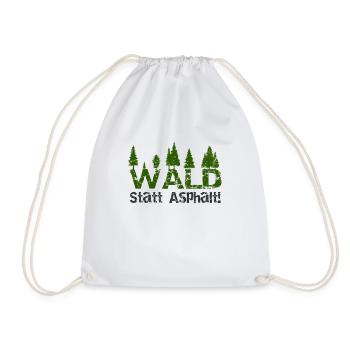 environmental Protection - Drawstring Bag - white - Front