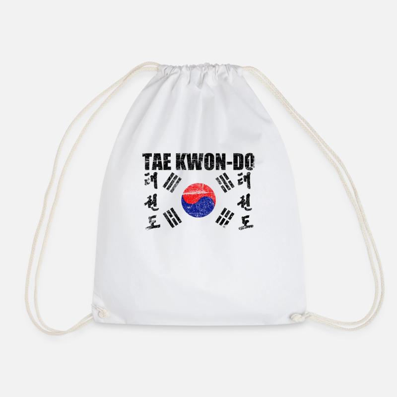 Tae Kwon-Do TaeKwonDo Kampfkunst koreanische Flagge - Turnbeutel - Weiß
