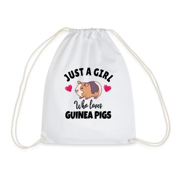 GUINÉE PIG: Love Pigs - Sac de sport léger - blanc - Devant