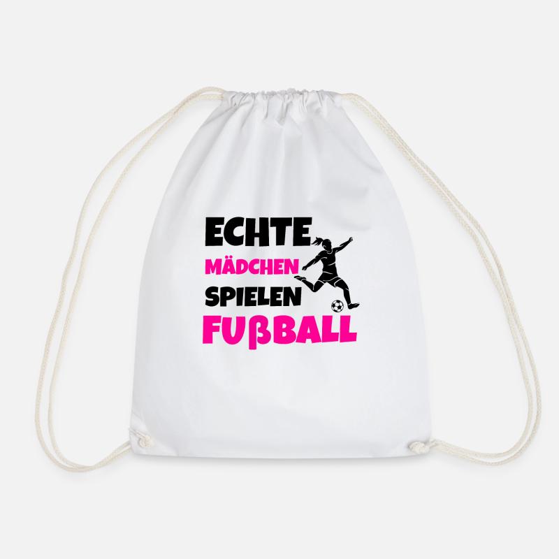 Fußball Mädchen Fußballmannschaft - Turnbeutel - Weiß