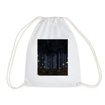 Nuit de luciole forestière - Sac de sport léger - blanc - Devant